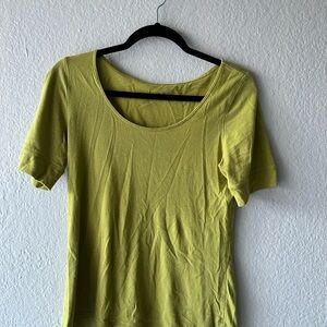 LOFT Lemon Green Short Sleeve Tee